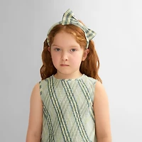 Check Cotton Headband in Breeze - Children | Burberry® Official