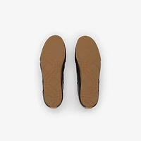 Leather Knight Runner Sneakers​ in Moorhen brown - Men | Burberry® Official