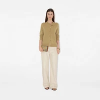 Check Chain Strap Wallet in Archive beige/briar brown - Women | Burberry® Official