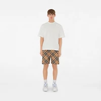 Check Shorts in Sand - Men, Nylon | Burberry® Official