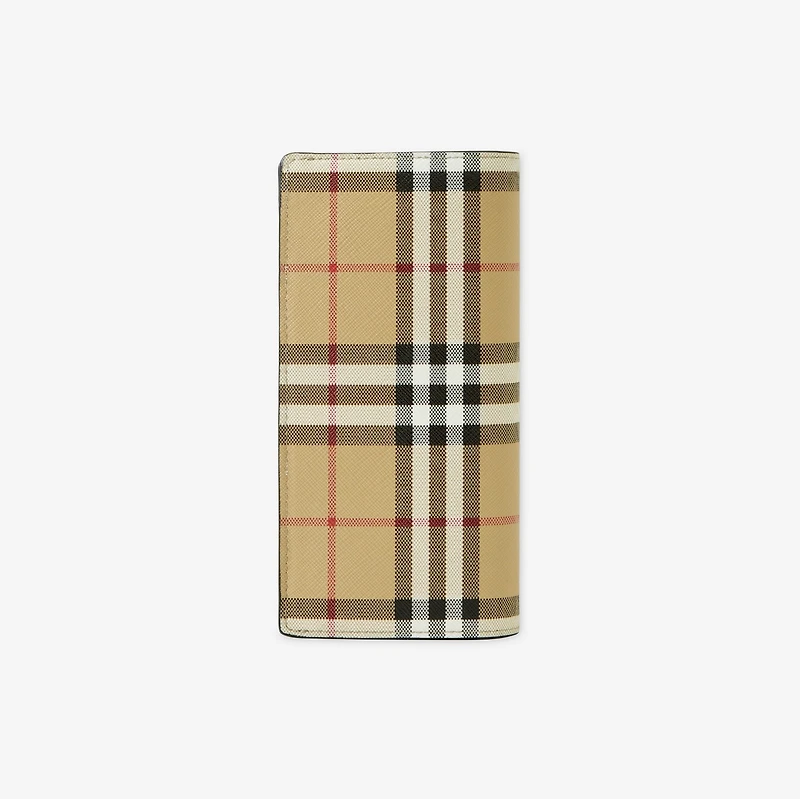 Check Continental Wallet in Archive beige - Men, Canvas | Burberry® Official