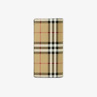 Check Continental Wallet in Archive beige - Men, Canvas | Burberry® Official