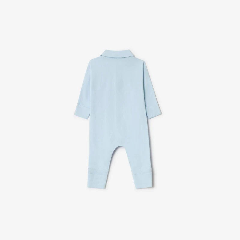 Stretch Cotton Three-piece Baby Gift Set in Ice