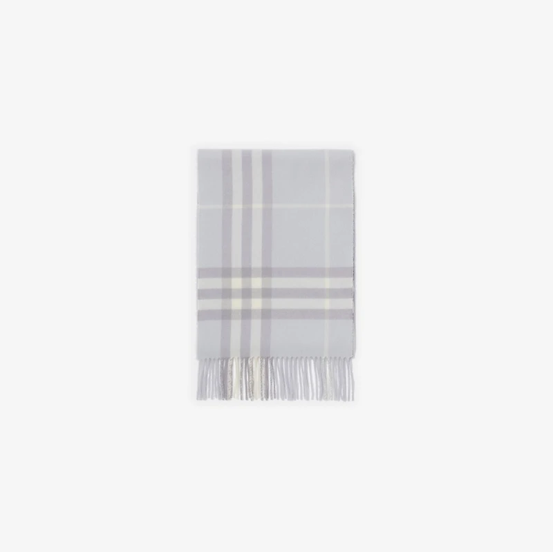 Check Cashmere Scarf in Mist | Burberry® Official