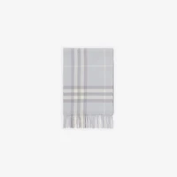 Check Cashmere Scarf in Mist | Burberry® Official