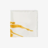 EKD Silk Blend Scarf in Sunflower yellow | Burberry® Official