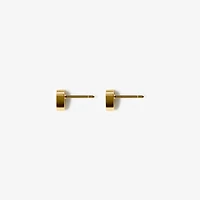 Shield Stud Earrings in Gold - Women, Silver Hardware | Burberry® Official