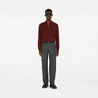 Reversible Leather Oval Knight Stamp Belt​ in Black/hazel - Men | Burberry® Official