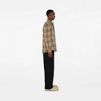 Regular Fit Check Cotton Shirt in Archive beige - Men | Burberry® Official
