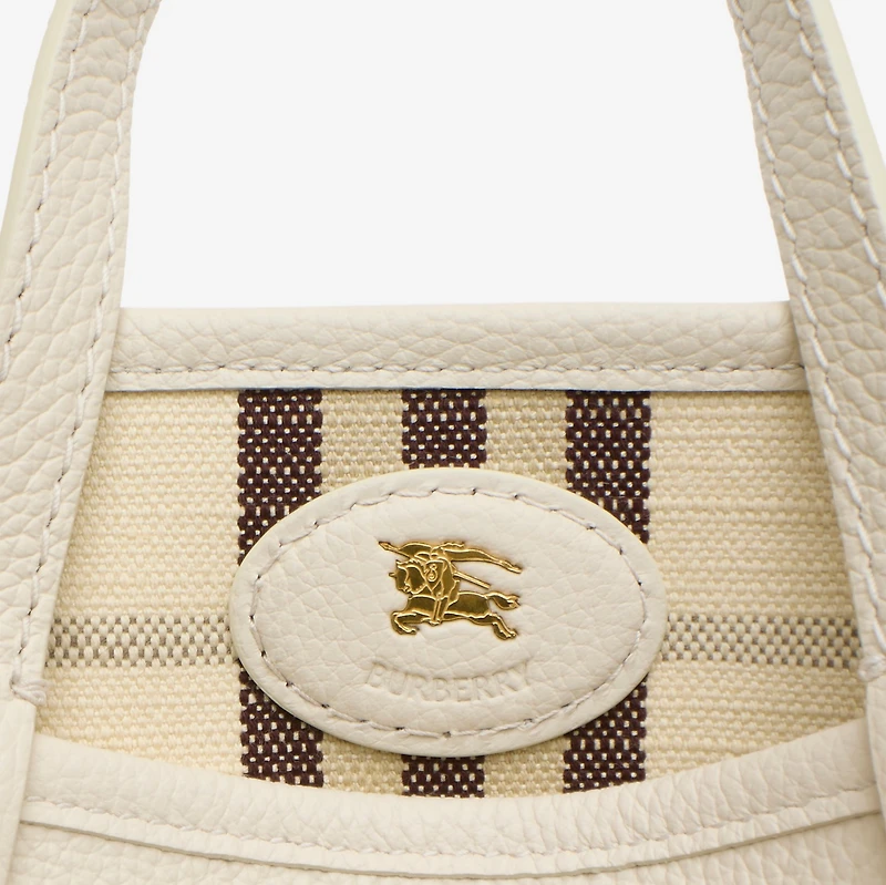 Mini Reversible Bloomsbury Tote​ in Soap beige/light beige - Women | Burberry® Official