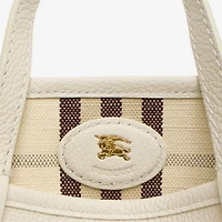 Mini Reversible Bloomsbury Tote​ in Soap beige/light beige - Women | Burberry® Official