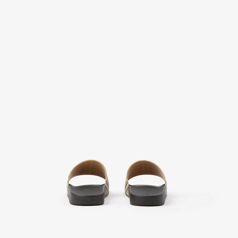 Check Slides in Archive beige - Men | Burberry® Official