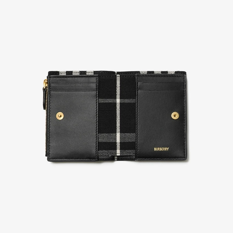 Bloomsbury Wallet​ in Black/calico beige - Women | Burberry® Official