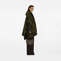 Reversible Check Wool Cape in Camp | Burberry® Official