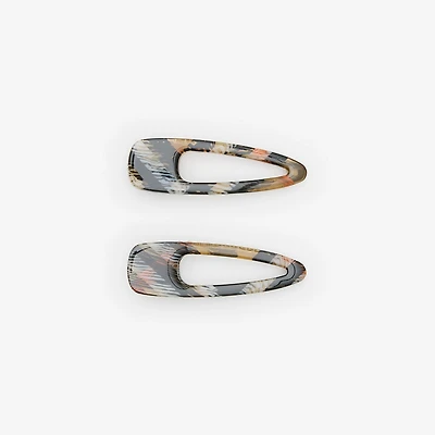 Small Check Hair Clips in Sand beige | Burberry® Official
