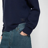 Cashmere Sweater in Silhouette blue - Men | Burberry® Official