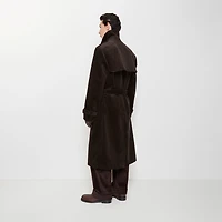 Long Corduroy Trench Coat in Clove brown - Men, Cotton | Burberry® Official