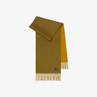 Reversible Cashmere Scarf in Pea/teak | Burberry® Official