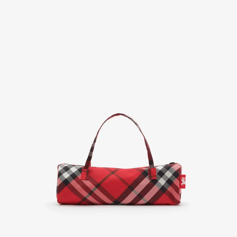 Check Folding Umbrella in Post red | Burberry® Official