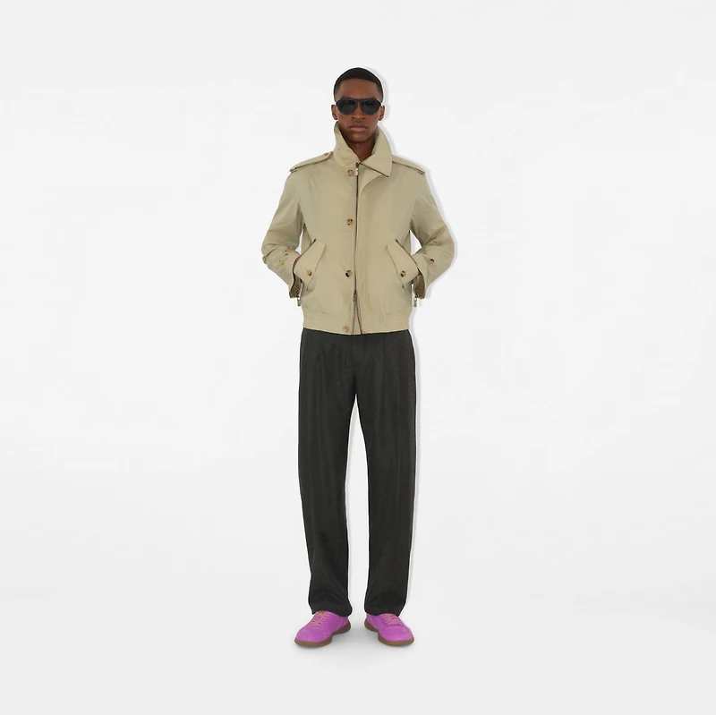 Cotton Nylon Jacket in Hunter beige - Men | Burberry® Official