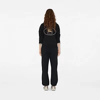 Cotton Jogging Pants in Black - Women | Burberry® Official