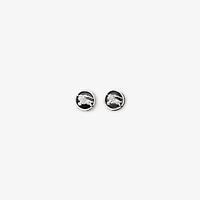 Knight Coin Earrings in Silver/black - Women | Burberry® Official