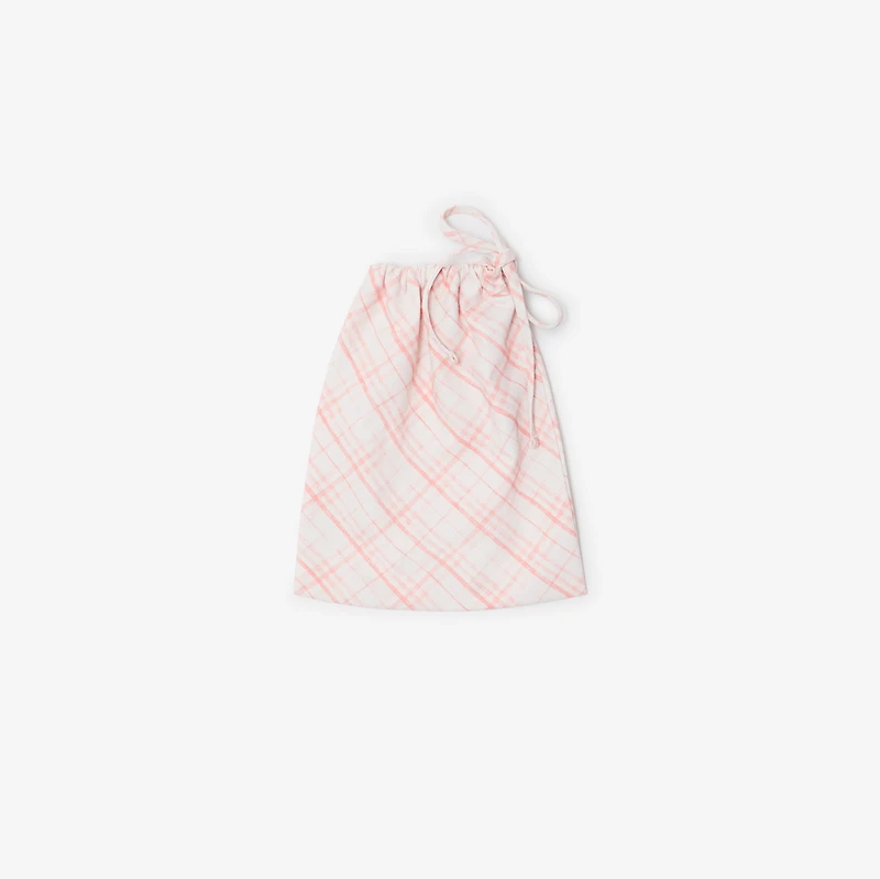 Check Bikini Top in Dusky rose - Women, Nylon | Burberry® Official