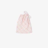 Check Bikini Top in Dusky rose - Women, Nylon | Burberry® Official