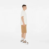 Check, Suede and Leather Sneakers in Archive beige - Men | Burberry® Official