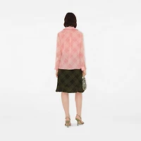 Check Silk Wrap Skirt in Oil - Women | Burberry® Official