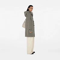 Wool Duffle Coat in Limestone - Women | Burberry® Official