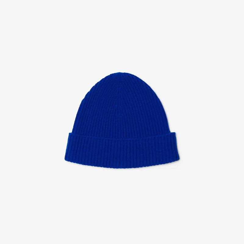 Ribbed Cashmere Beanie in Knight - Men | Burberry® Official