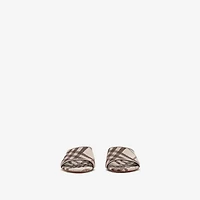 Check Sloane Mules​ in Light beige - Women | Burberry® Official