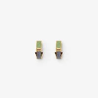 Souvenir Pavé Earrings in Gold/multicolour - Women | Burberry® Official