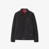 Reversible Quilted Nylon Overshirt in Black - Men | Burberry® Official