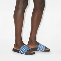 Check Slides in Hyacinth - Men, Technical | Burberry® Official