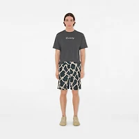 Knot Nylon Shorts in Magnet - Men | Burberry® Official