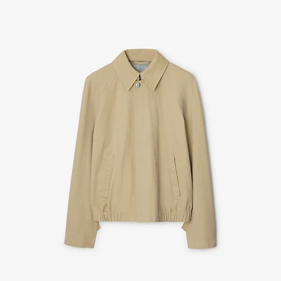 Cotton Jacket in Beige - Women, Nylon, Technical | Burberry® Official