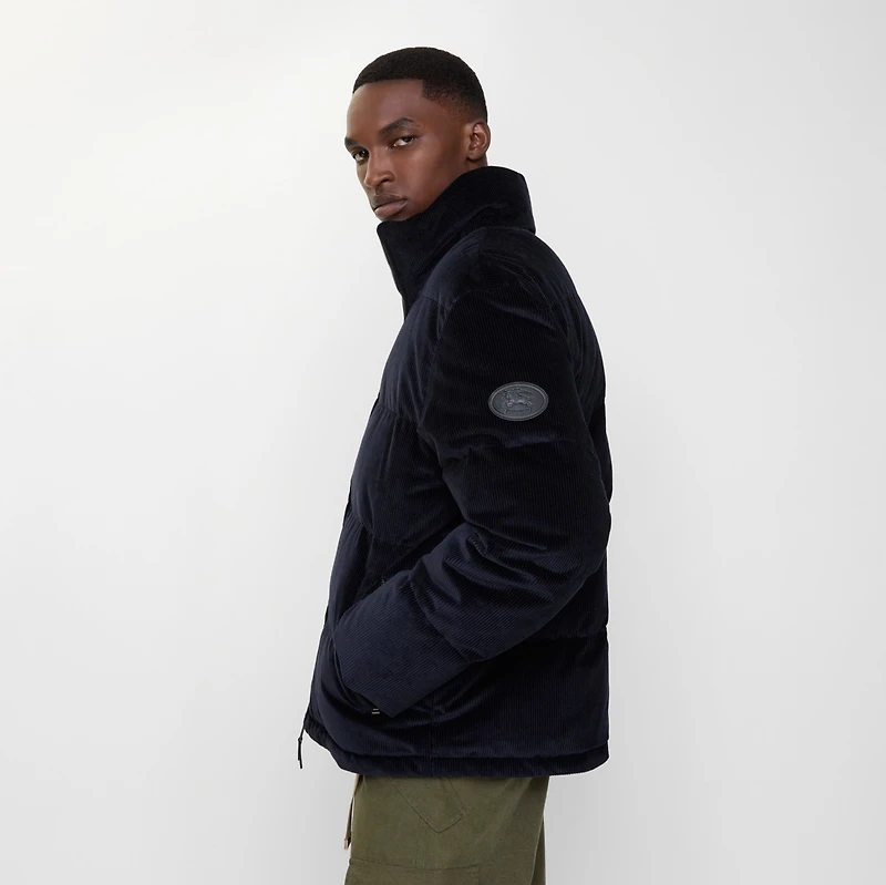 Corduroy Puffer Jacket in Navy - Men | Burberry® Official