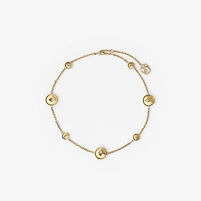 Hollow Medallion Necklace in Gold - Women | Burberry® Official