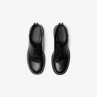 Leather Rogue Derby Shoes in Black - Men | Burberry® Official