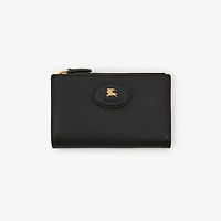 Medium Bloomsbury Wallet in Black/calico beige - Women, Leather | Burberry® Official