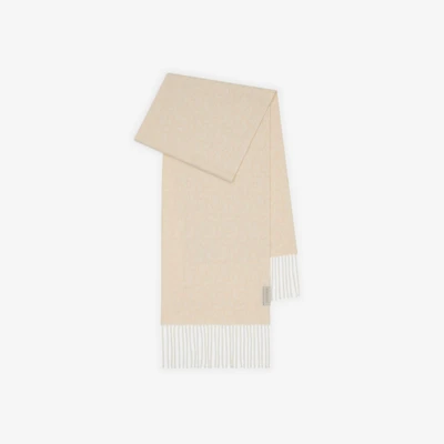 B Charm Cashmere Scarf in Chalk white | Burberry® Official