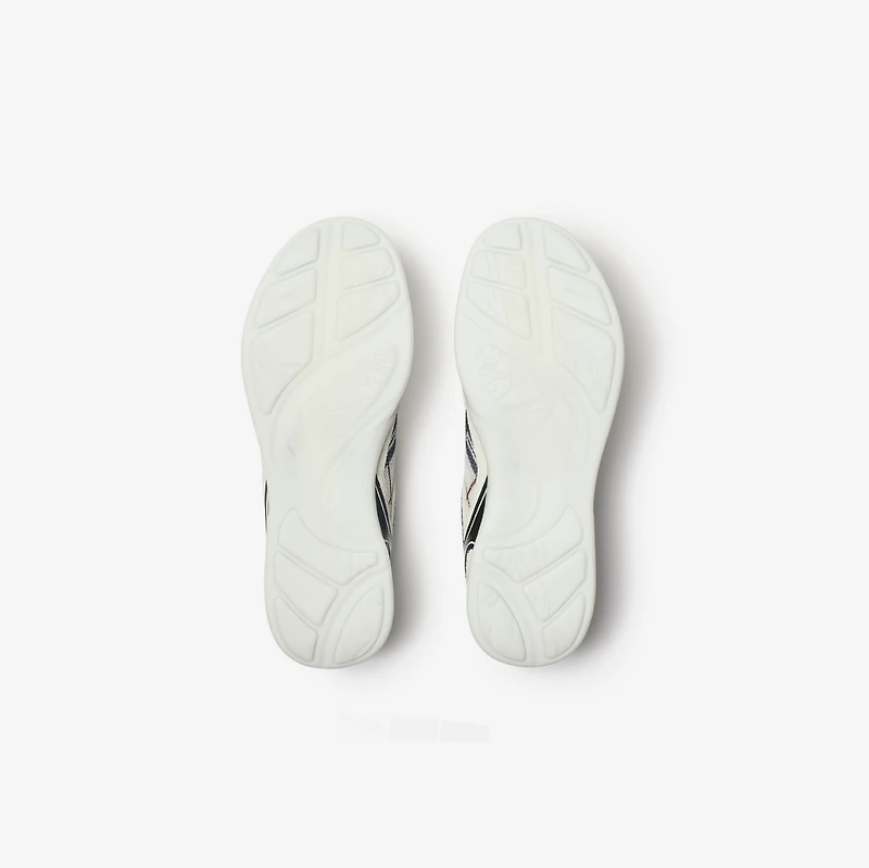 Check Matrix Sport Sneakers in White - Men | Burberry® Official