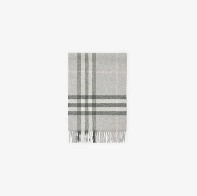 Check Cashmere Scarf in Mitten | Burberry® Official