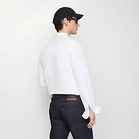 Regular Fit Cotton Poplin Shirt in Optic white - Men | Burberry® Official