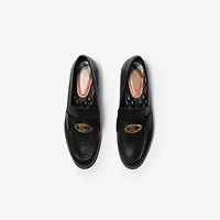 Leather Opal Loafers in Black - Women | Burberry® Official
