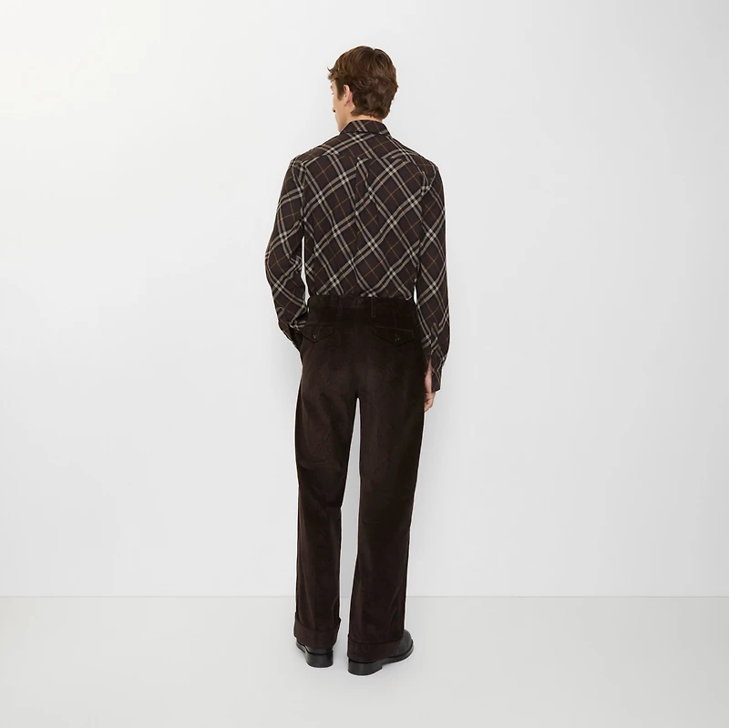 Corduroy Trousers in Clove brown - Men | Burberry® Official