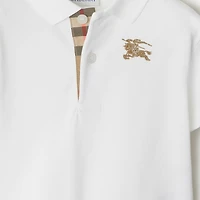 Cotton Polo Shirt in White | Burberry® Official