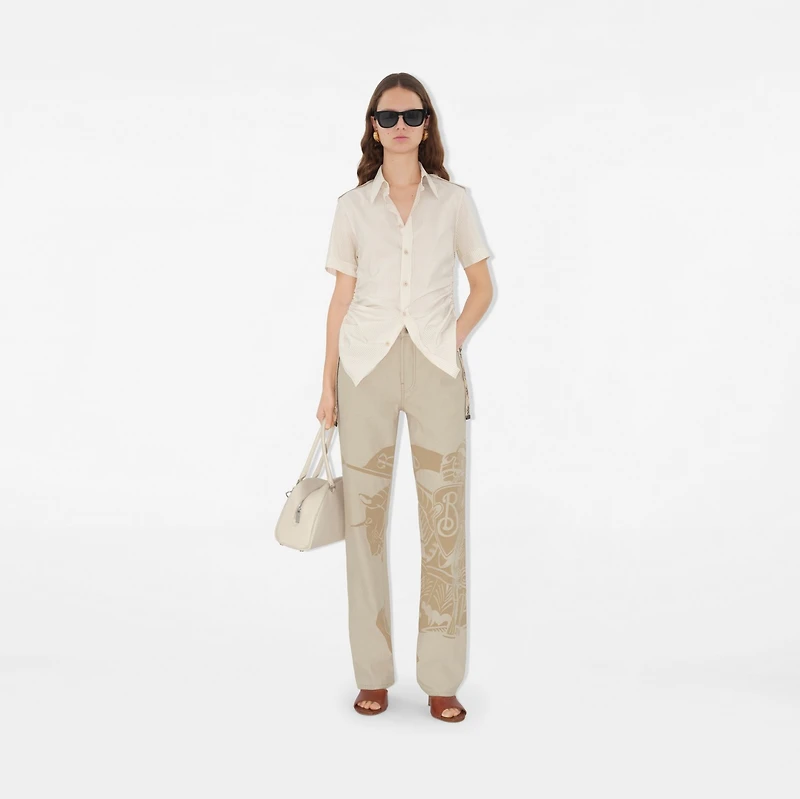 Regular Fit EKD Jeans in Rubble - Women, Cotton | Burberry® Official